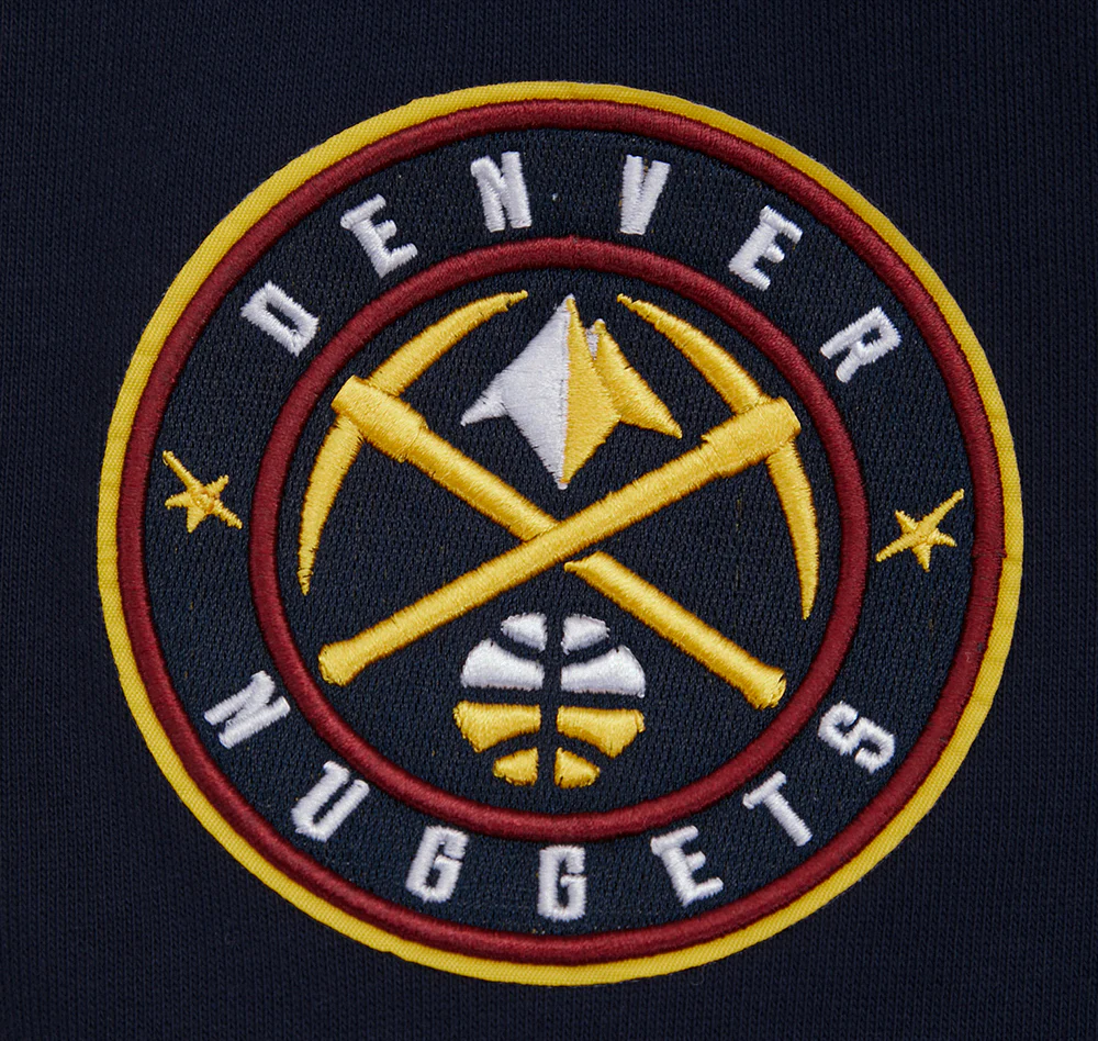 NBA DENVER NUGGETS SCRIPT TAIL MEN'S RIB FLEECE PULLOVER HOODIE (MIDNIGHT NAVY) - Image 8