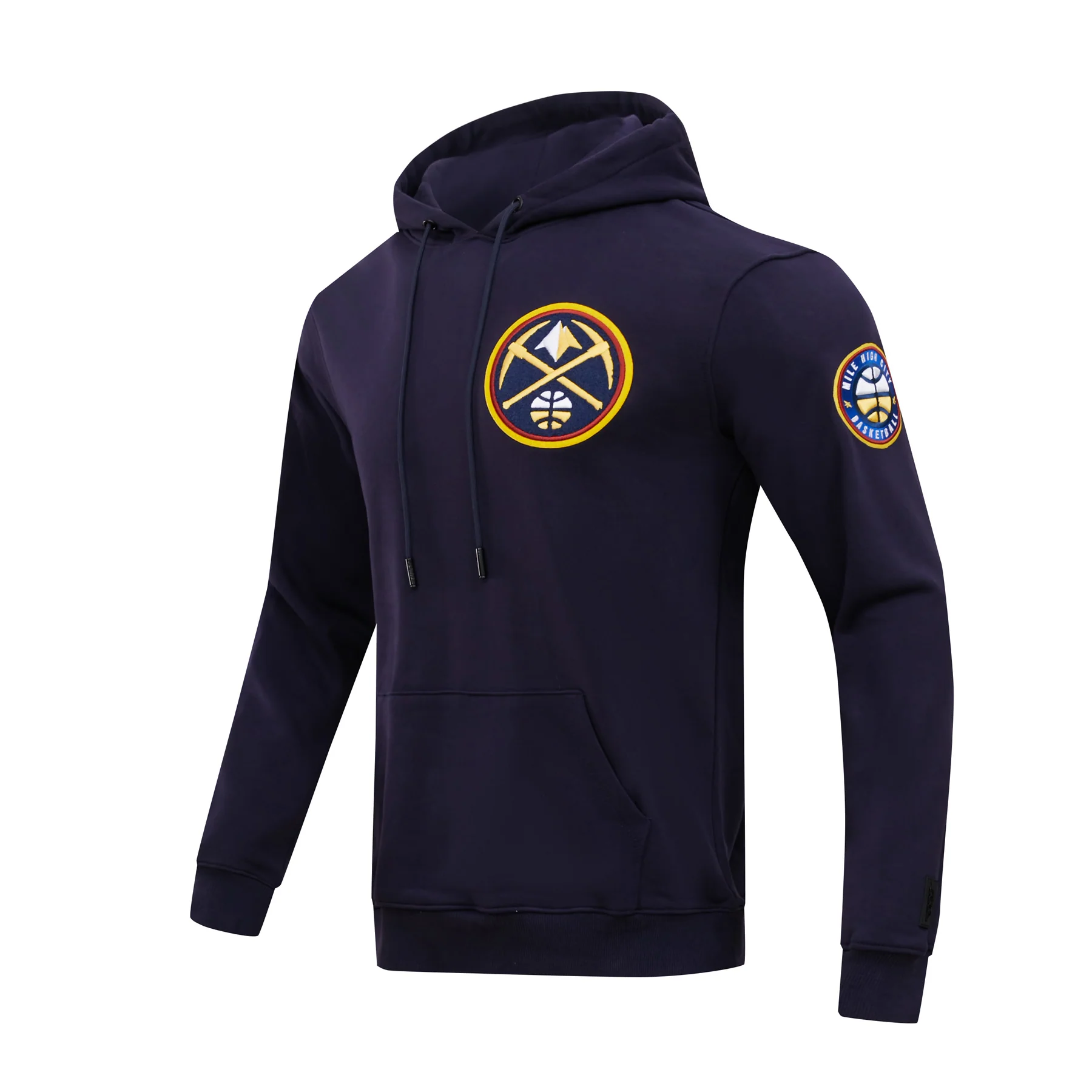 NBA DENVER NUGGETS CLASSIC CHENILLE MEN'S PULLOVER HOODIE (MIDNIGHT NAVY) - Image 2
