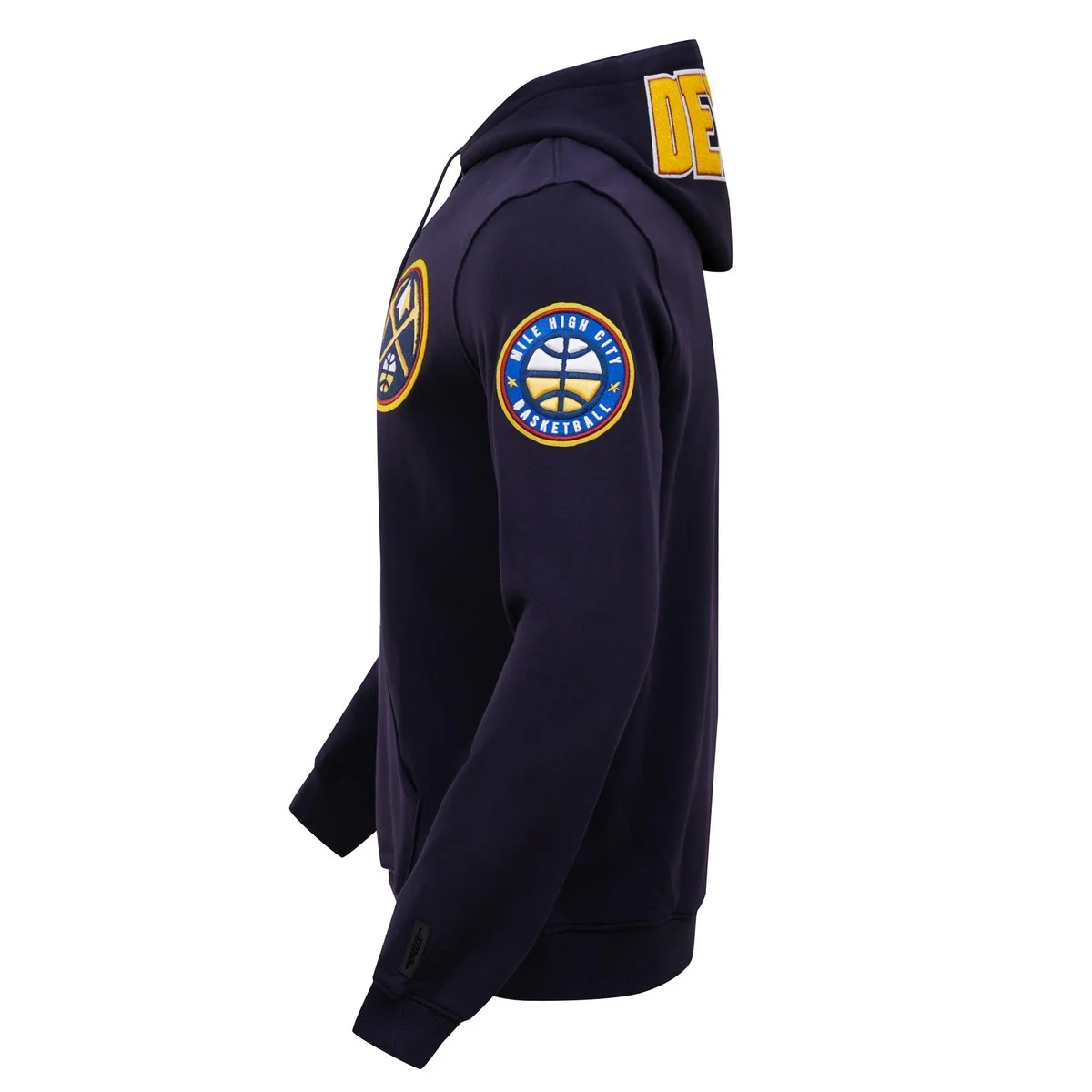 NBA DENVER NUGGETS CLASSIC CHENILLE MEN'S PULLOVER HOODIE (MIDNIGHT NAVY) - Image 3
