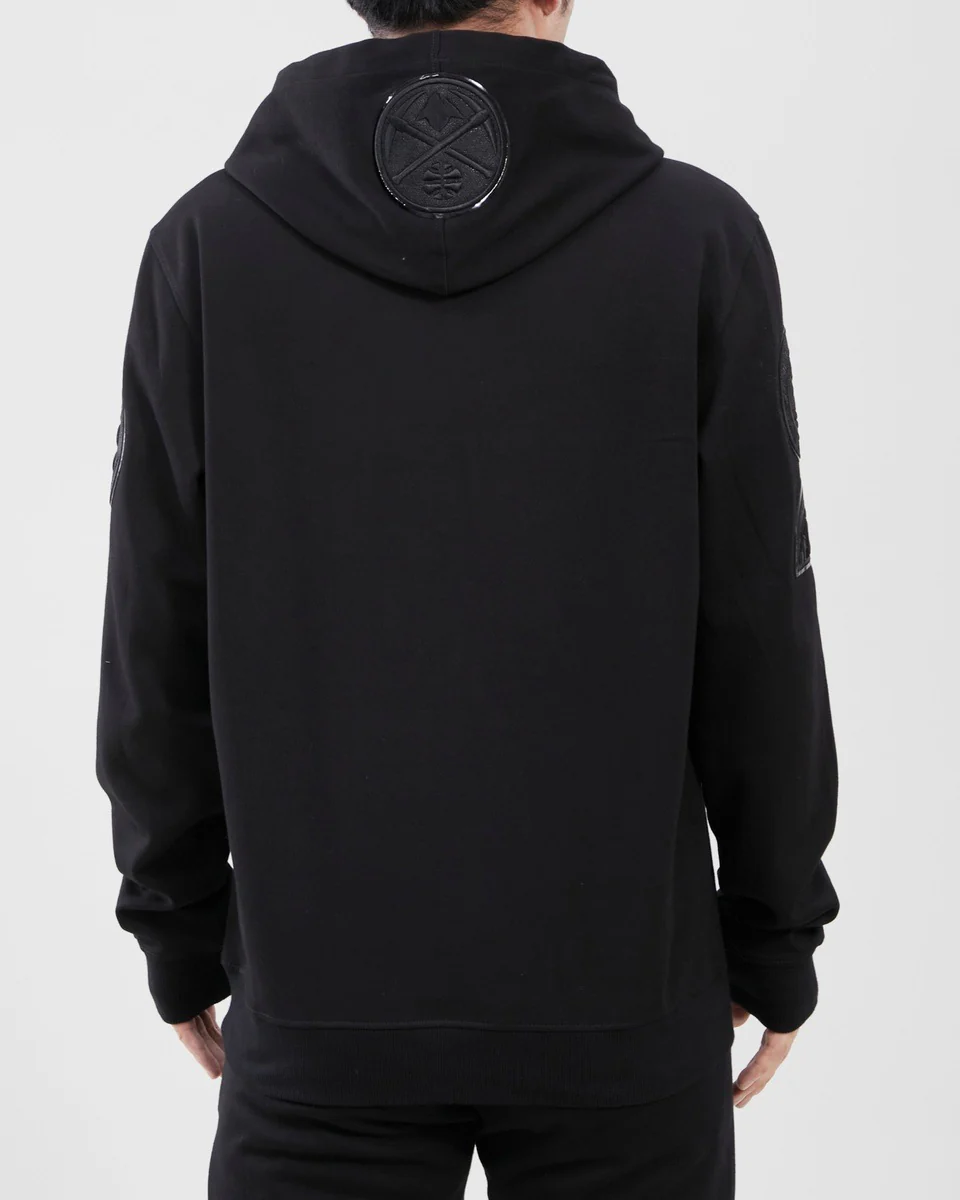 NBA DENVER NUGGETS TRIPLE BLACK MEN'S PULLOVER HOODIE (TRIPLE BLACK) - Image 12