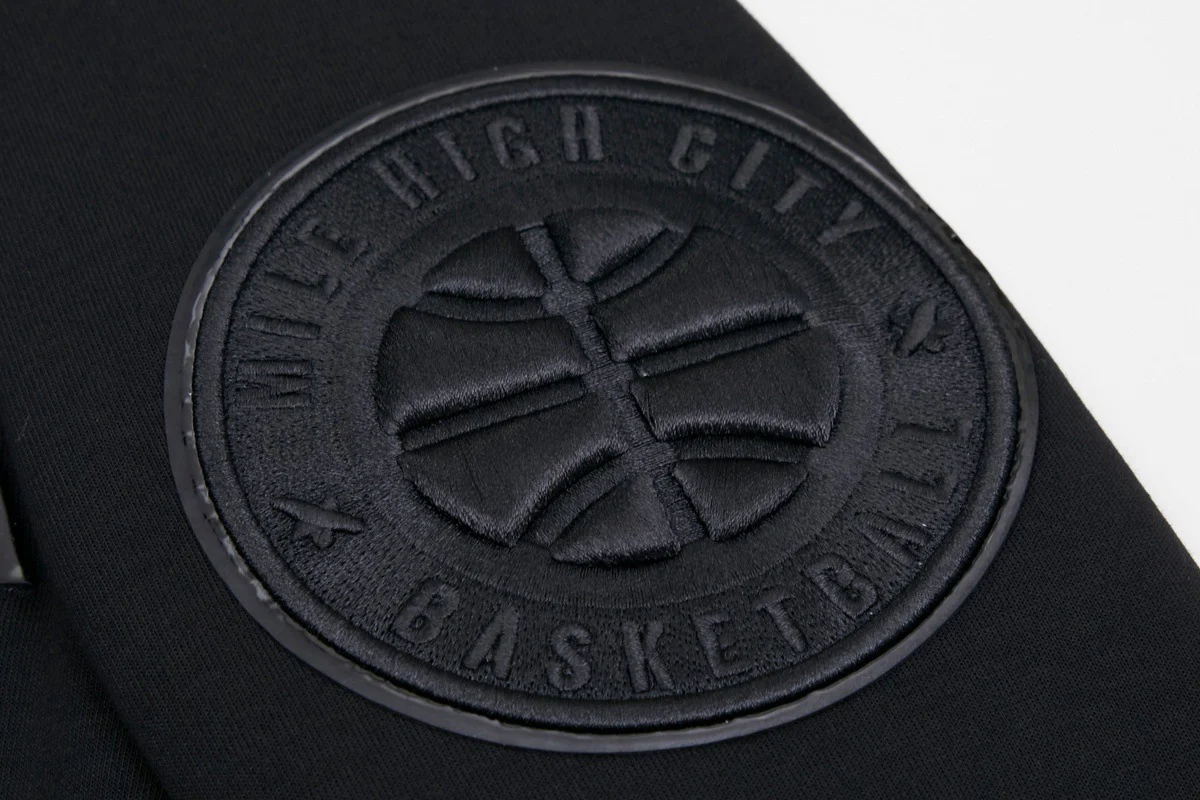 NBA DENVER NUGGETS TRIPLE BLACK MEN'S PULLOVER HOODIE (TRIPLE BLACK) - Image 7
