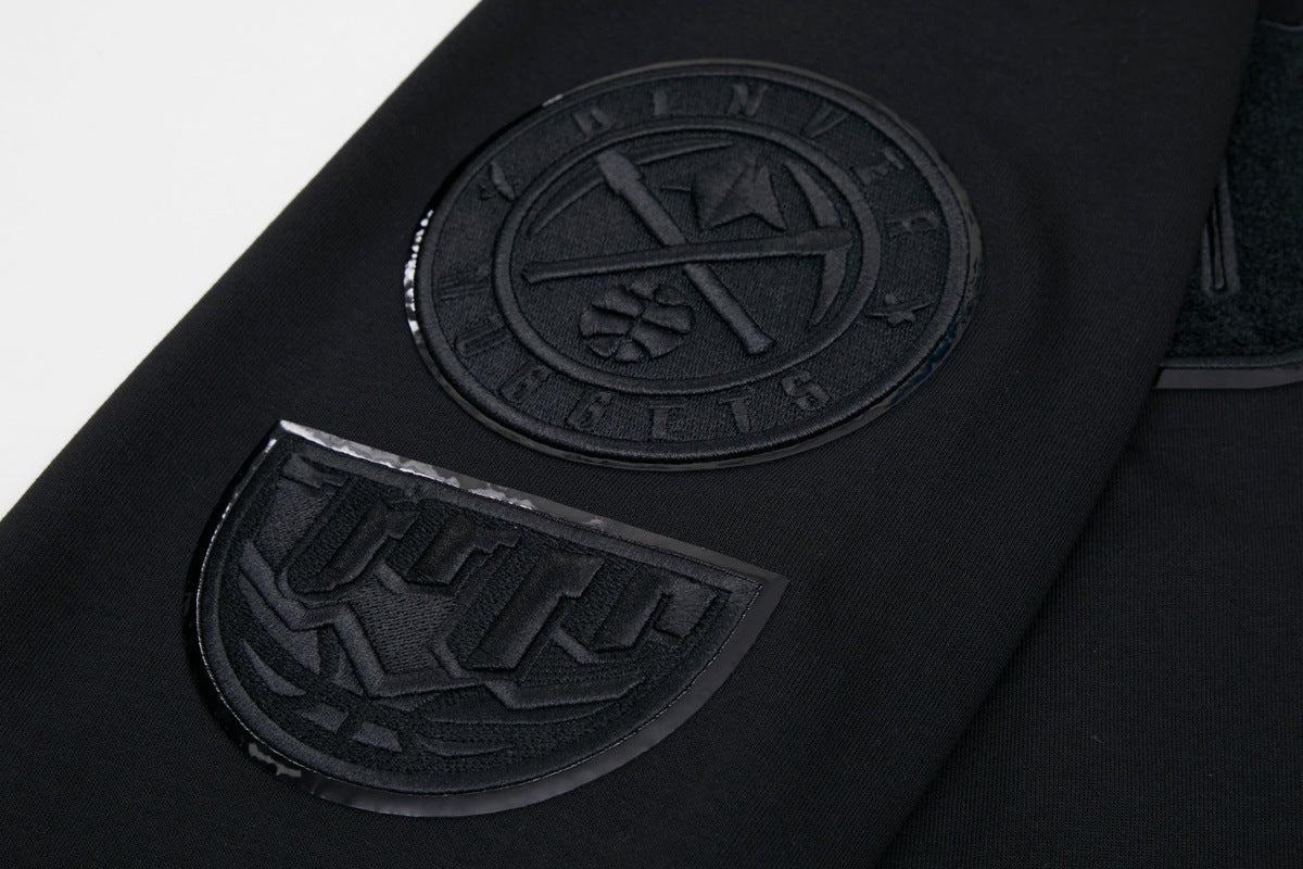 NBA DENVER NUGGETS TRIPLE BLACK MEN'S PULLOVER HOODIE (TRIPLE BLACK) - Image 8