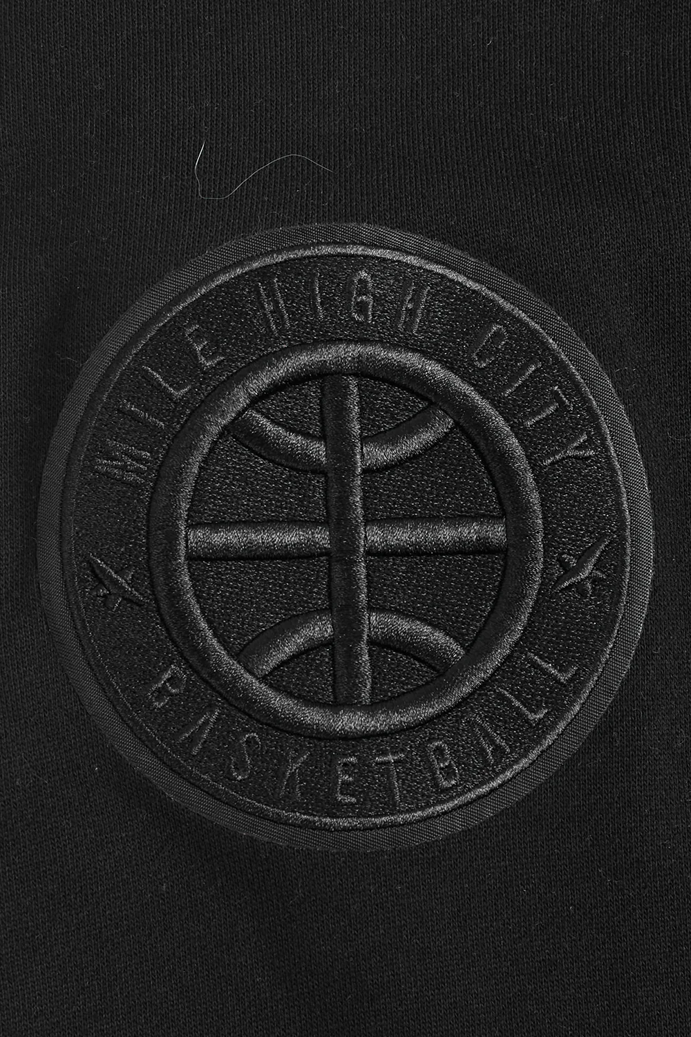 NBA DENVER NUGGETS NEUTRAL MEN'S DROP SHOULDER PULLOVER HOODIE (BLACK) - Image 8