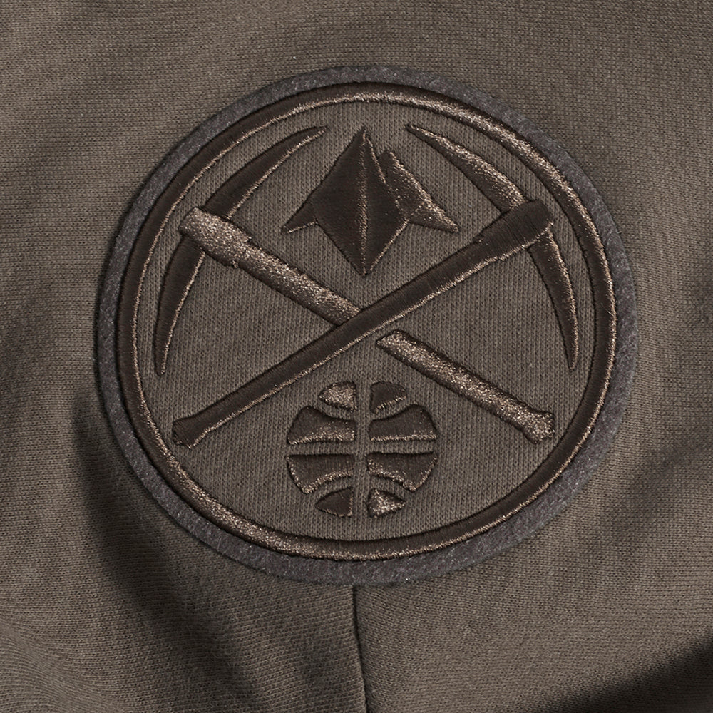 NBA DENVER NUGGETS NEUTRAL MEN'S DROP SHOULDER PULLOVER HOODIE (DARK TAUPE) - Image 10