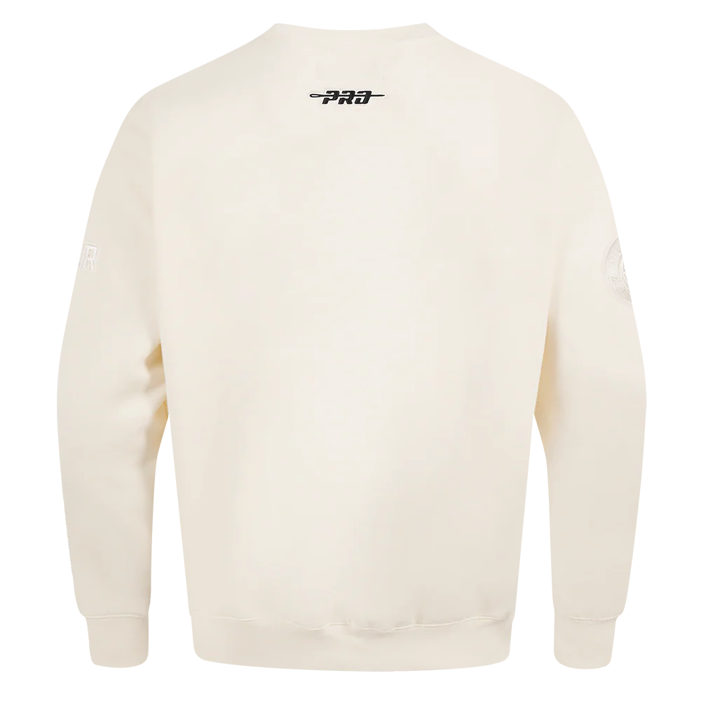 NBA DENVER NUGGETS NEUTRAL MEN'S DROP SHOULDER FLC CREWNECK (EGGSHELL) - Image 3