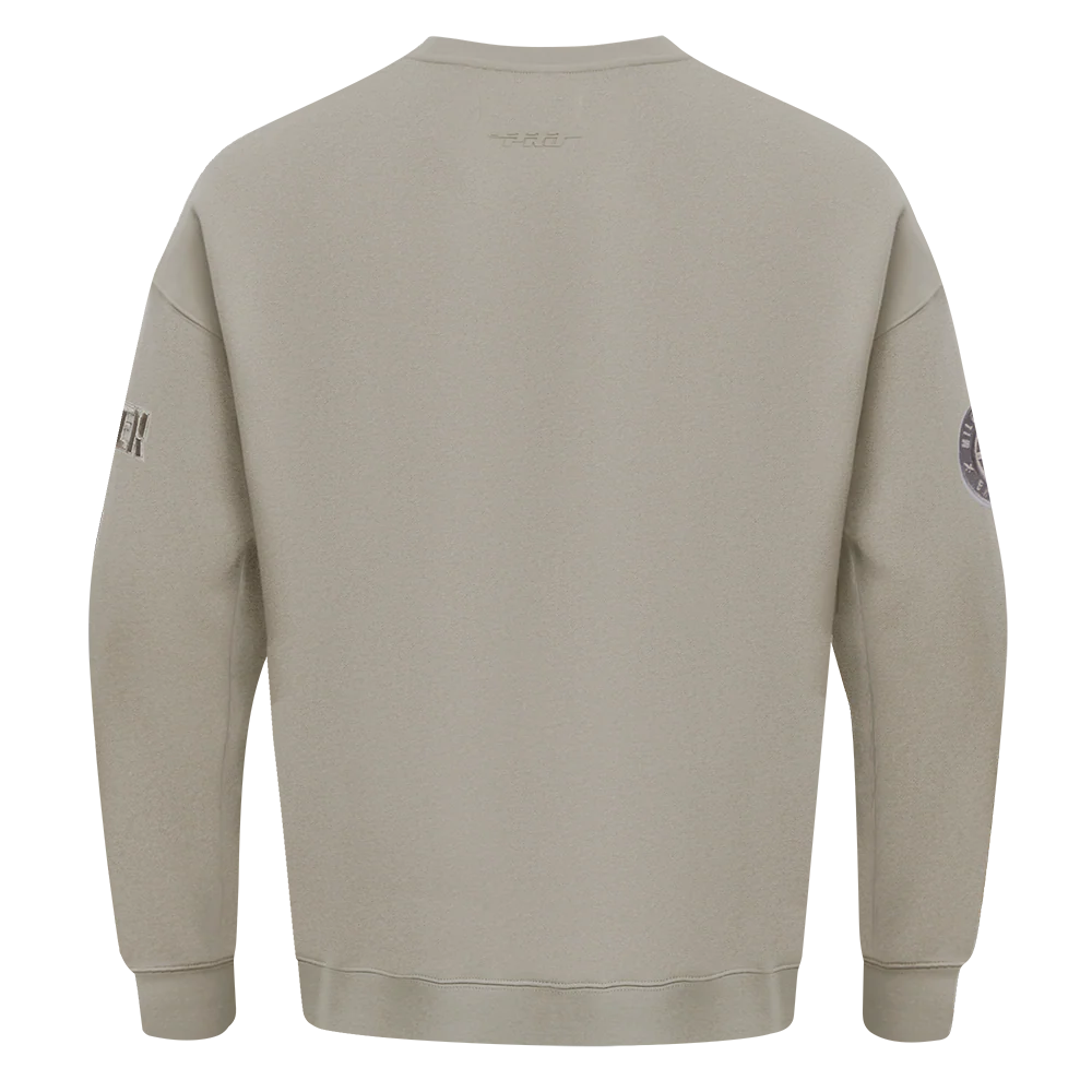 NBA DENVER NUGGETS NEUTRAL MEN'S DROP SHOULDER FLC CREWNECK (TAUPE) - Image 5