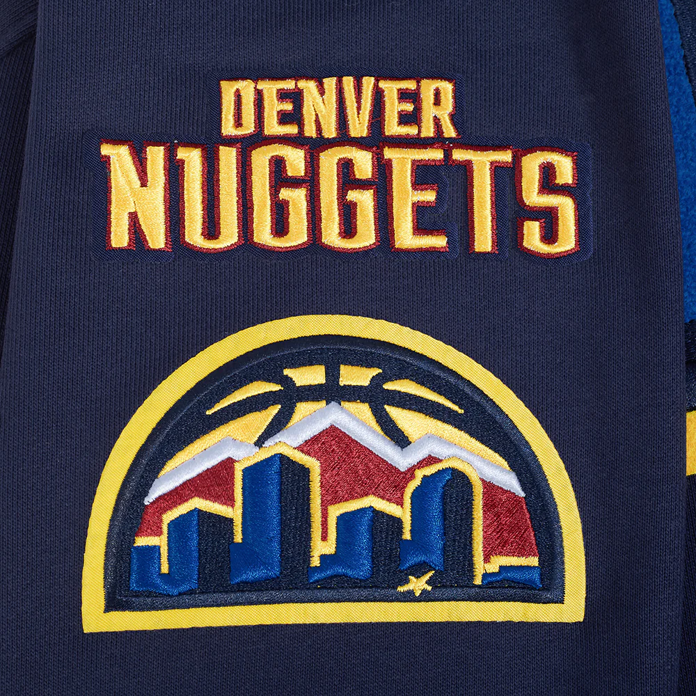 NBA DENVER NUGGETS RETRO CLASSIC MEN'S RIB PULLOVER HOODIE (MIDNIGHT NAVY) - Image 10