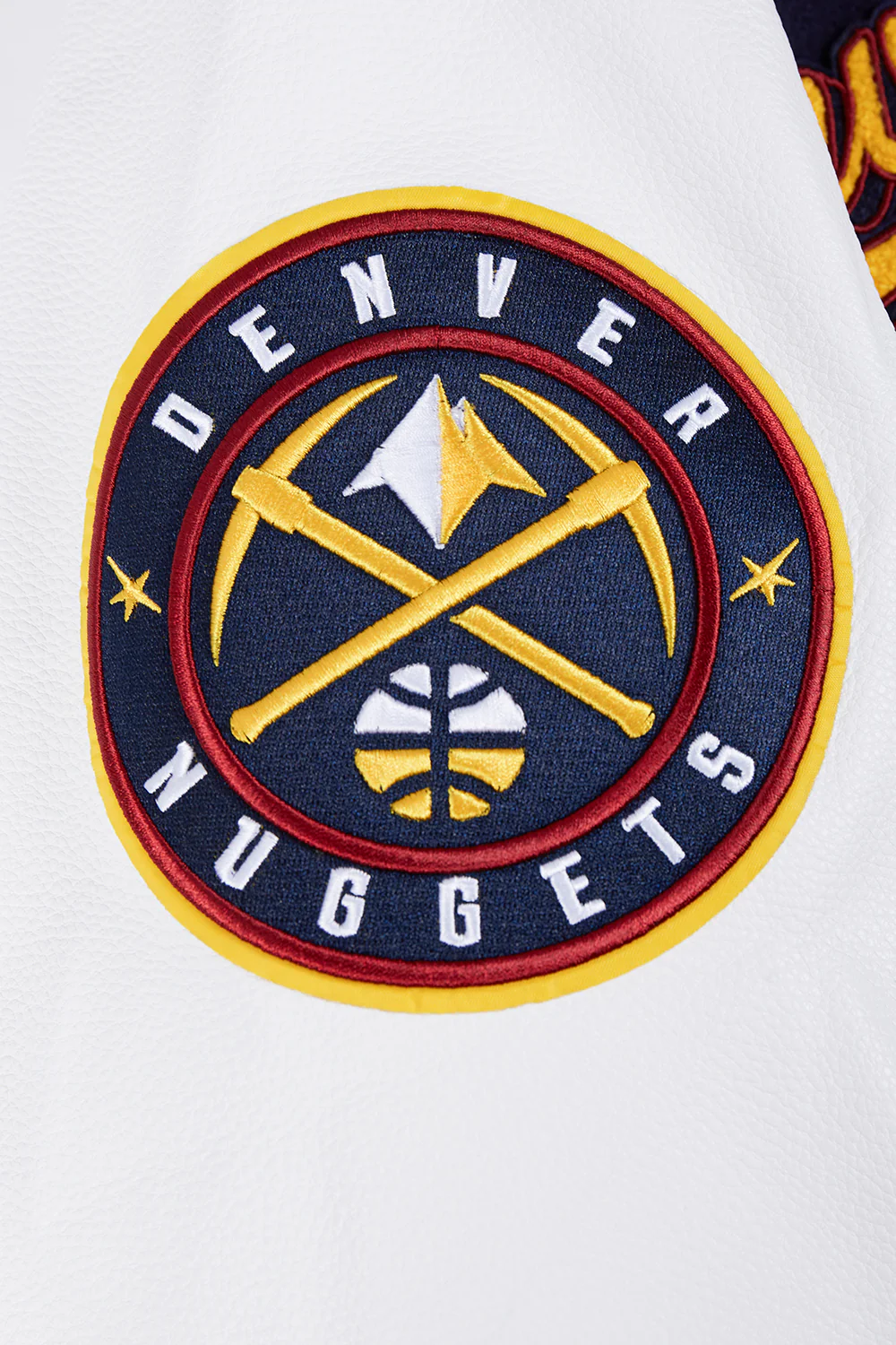 NBA DENVER NUGGETS SCRIPT TAIL MEN'S RIB WOOL VARSITY (MIDNIGHT NAVY/WHITE) - Image 7