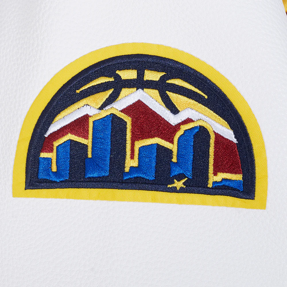 NBA DENVER NUGGETS RETRO CLASSIC MEN'S RIB WOOL VARSITY JACKET (MIDNIGHT NAVY/WHITE) - Image 9
