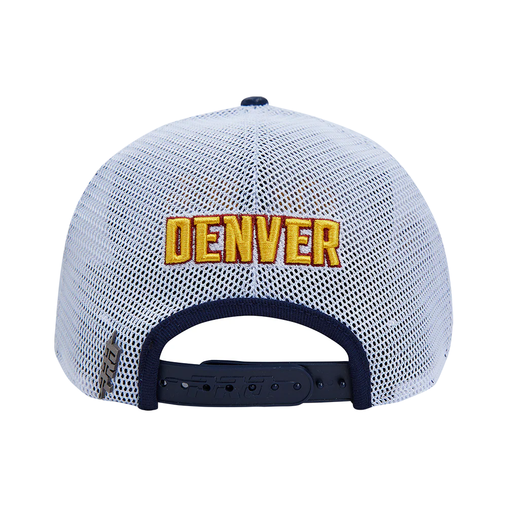 NBA DENVER NUGGETS SCRIPT TAIL TRUCKER HAT (MIDNIGHT NAVY) - Image 5