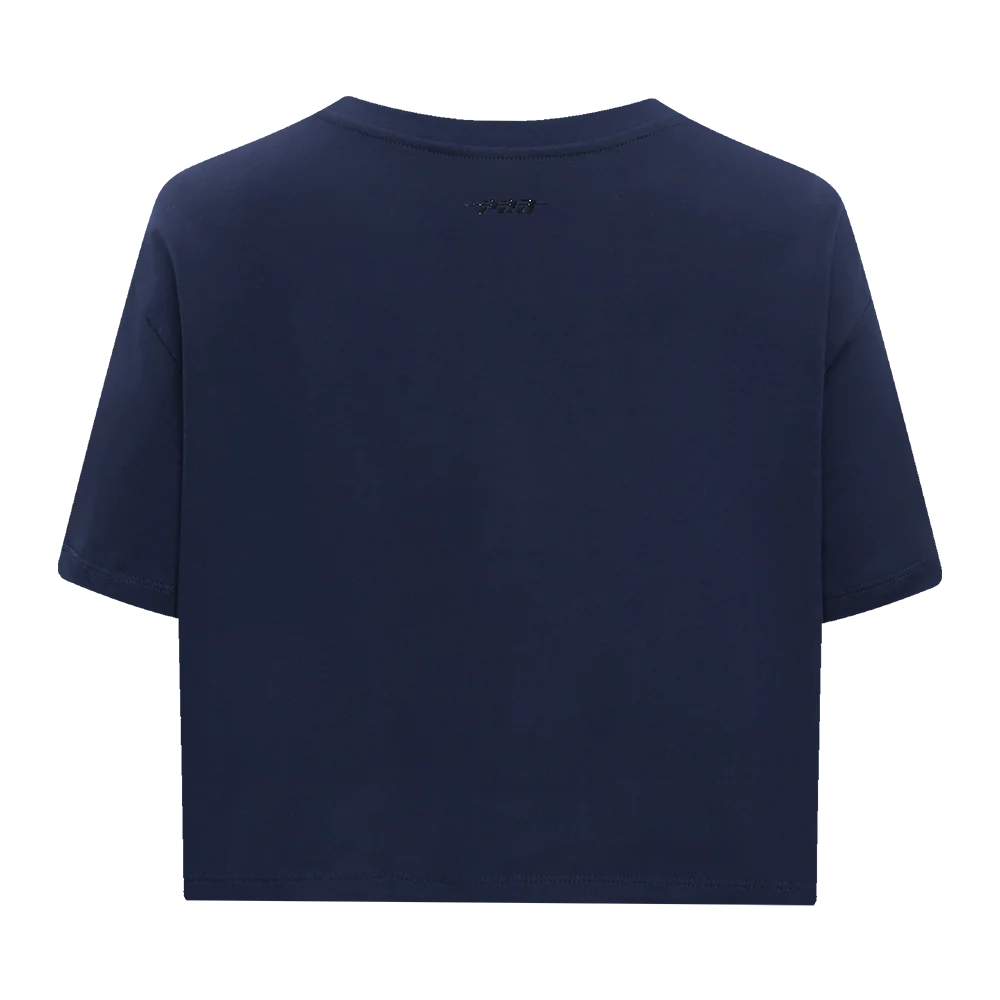 NBA DENVER NUGGETS RETRO CLASSIC WOMEN'S BOXY TEE (MIDNIGHT NAVY) - Image 5