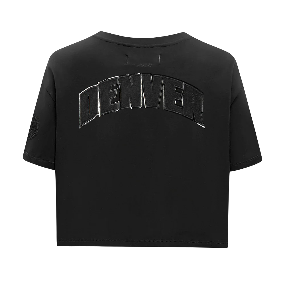 NBA DENVER NUGGETS TRIPLE BLACK WOMEN'S SJ BOXY TEE (TRIPLE BLACK WOMEN'S) - Image 3
