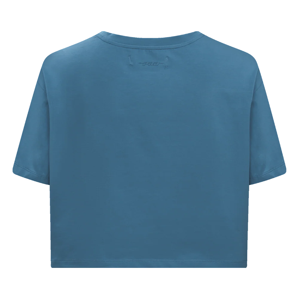NBA DENVER NUGGETS NEUTRAL SINGLE JERSEY BOXY TEE (STEEL BLUE) - Image 3