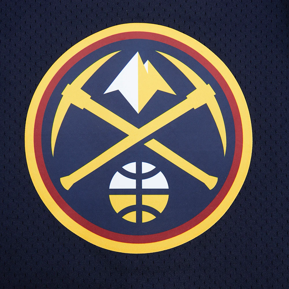 NBA DENVER NUGGETS NIKOLA JOKIC #15 CLASSIC PNN BIG BOY'S MESH BUTTON DOWN SHIRT (MIDNIGHT NAVY) - Image 6
