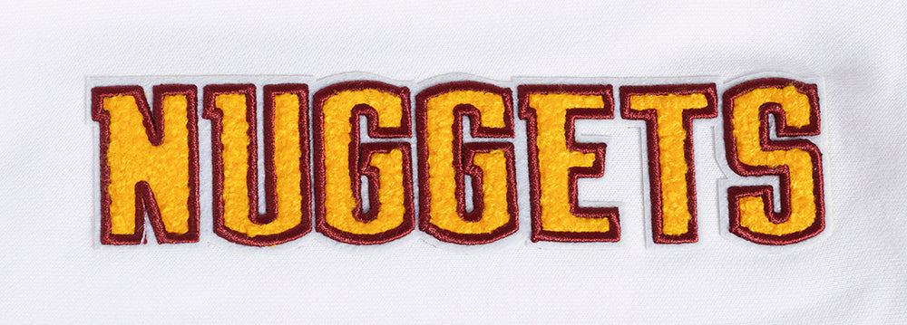 NBA DENVER NUGGETS CLASSIC WOMEN'S FLEECE HOODIE DRESS (WHITE) - Image 6
