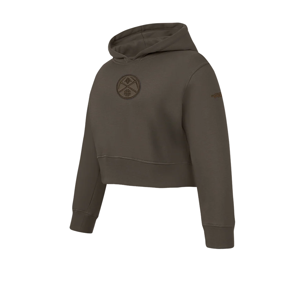 NBA DENVER NUGGETS NEUTRAL BIG GIRLS FLC CREWNECK (DARK TAUPE) - Image 2