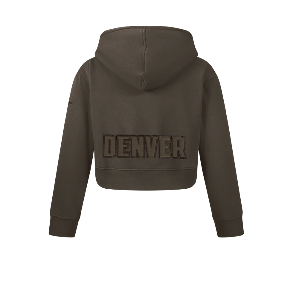 NBA DENVER NUGGETS NEUTRAL BIG GIRLS FLC CREWNECK (DARK TAUPE) - Image 3