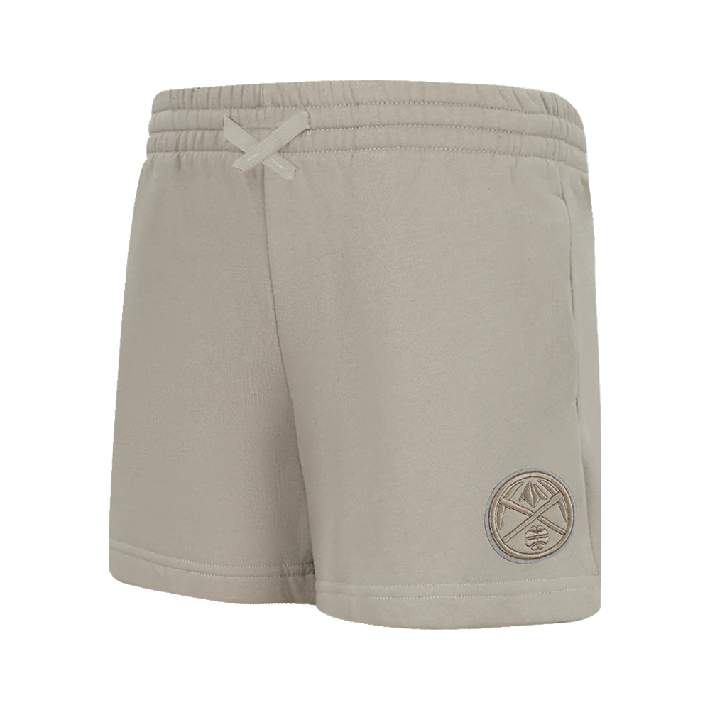 NBA DENVER NUGGETS NEUTRAL BIG GIRLS FLC SHORT (TAUPE)