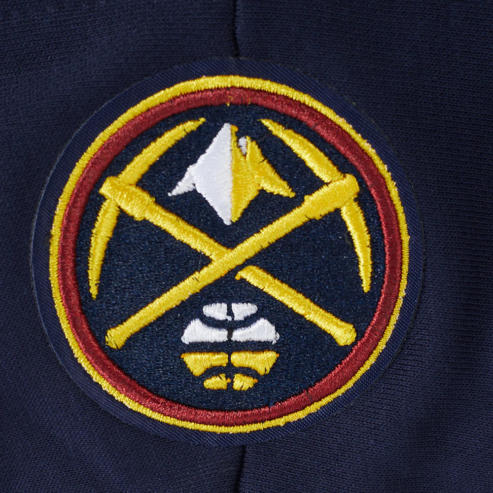 NBA DENVER NUGGETS RETRO CLASSIC WOMEN'S RIB CROPPED PULLOVER HOODIE (MIDNIGHT NAVY) - Image 8
