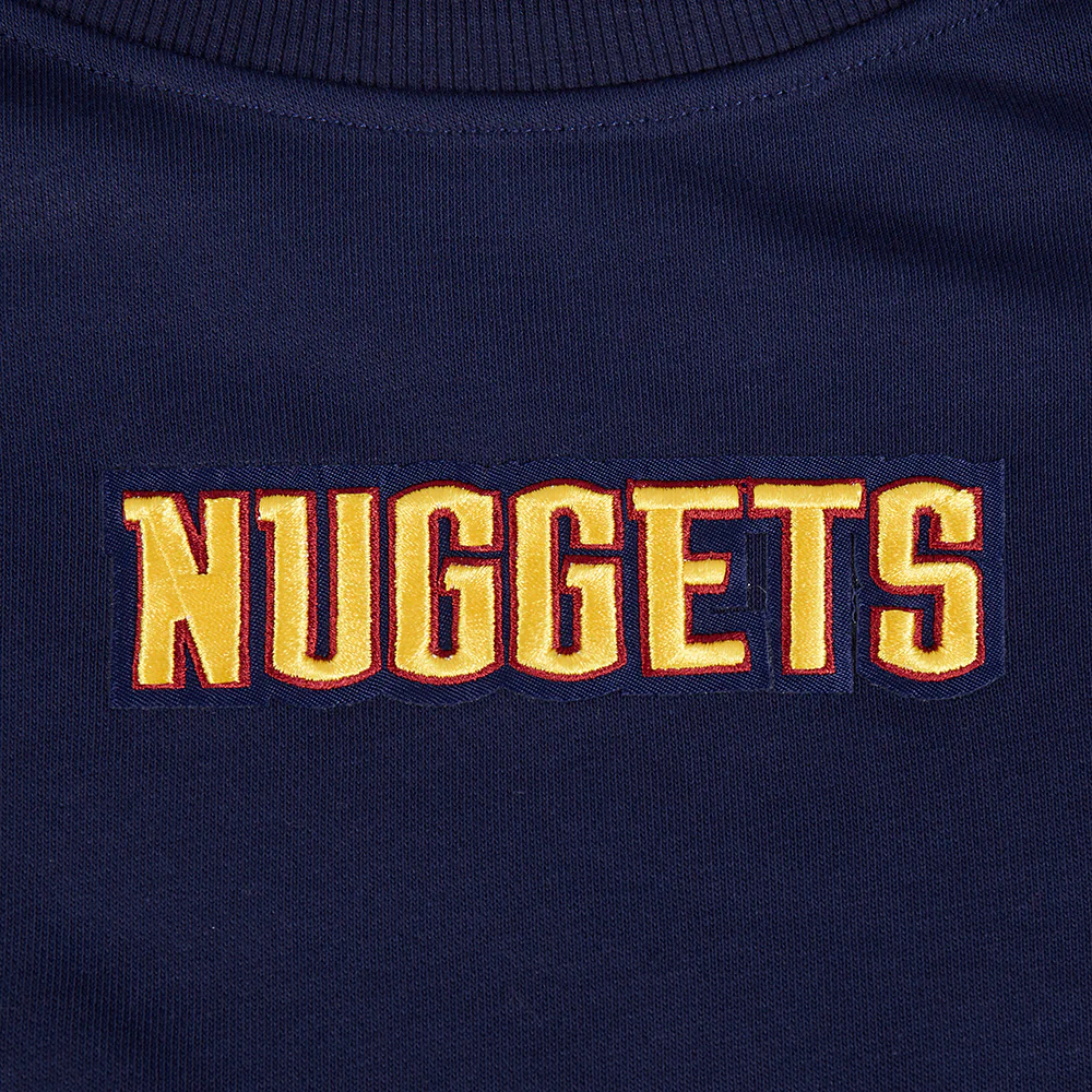 NBA DENVER NUGGETS WINGSPAN WOMEN'S FLC CREWNECK (MIDNIGHT NAVY) - Image 9