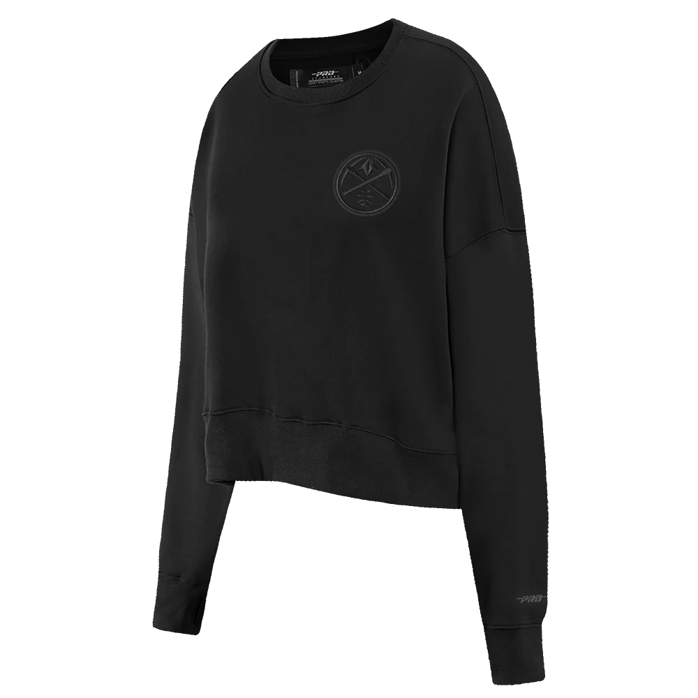 NBA DENVER NUGGETS NEUTRAL WOMEN'S CREWNECK (BLACK) - Image 6