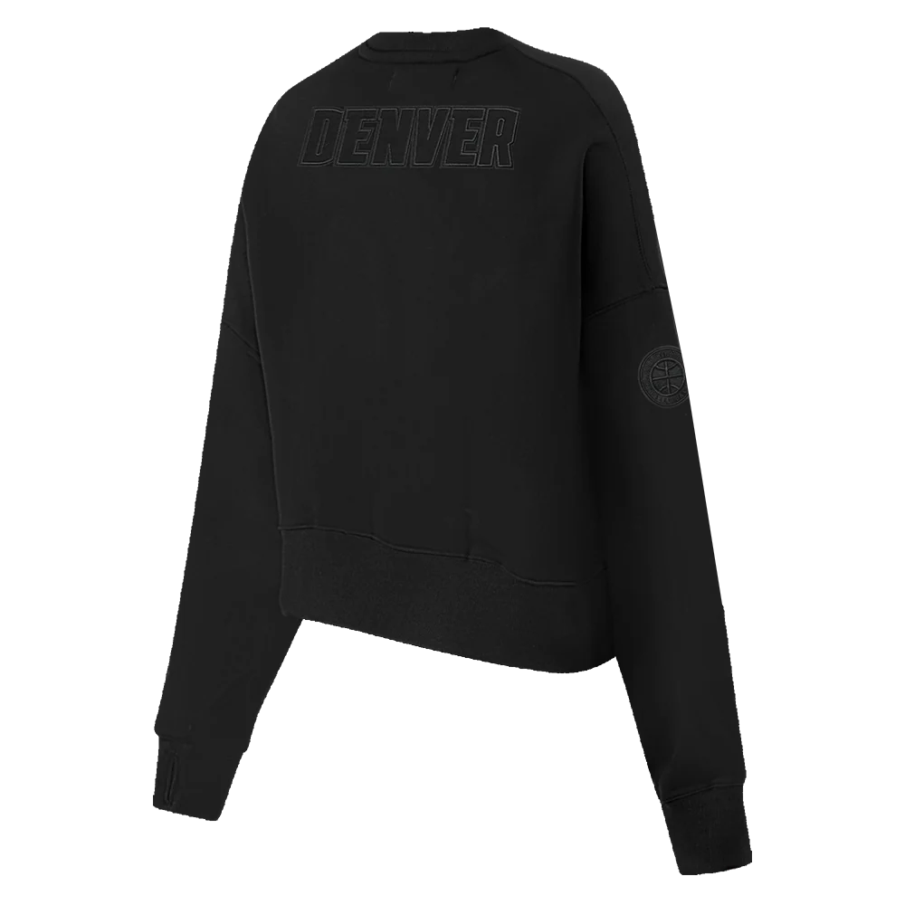 NBA DENVER NUGGETS NEUTRAL WOMEN'S CREWNECK (BLACK) - Image 8