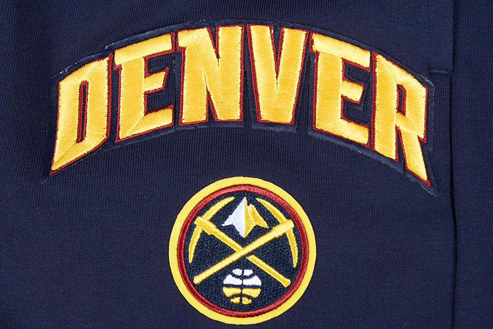NBA DENVER NUGGETS CLASSIC WOMEN'S FLEECE SHORT (MIDNIGHT NAVY) - Image 5