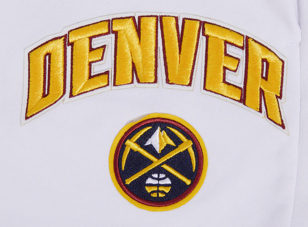 NBA DENVER NUGGETS CLASSIC WOMEN'S FLEECE SHORT (WHITE) - Image 5