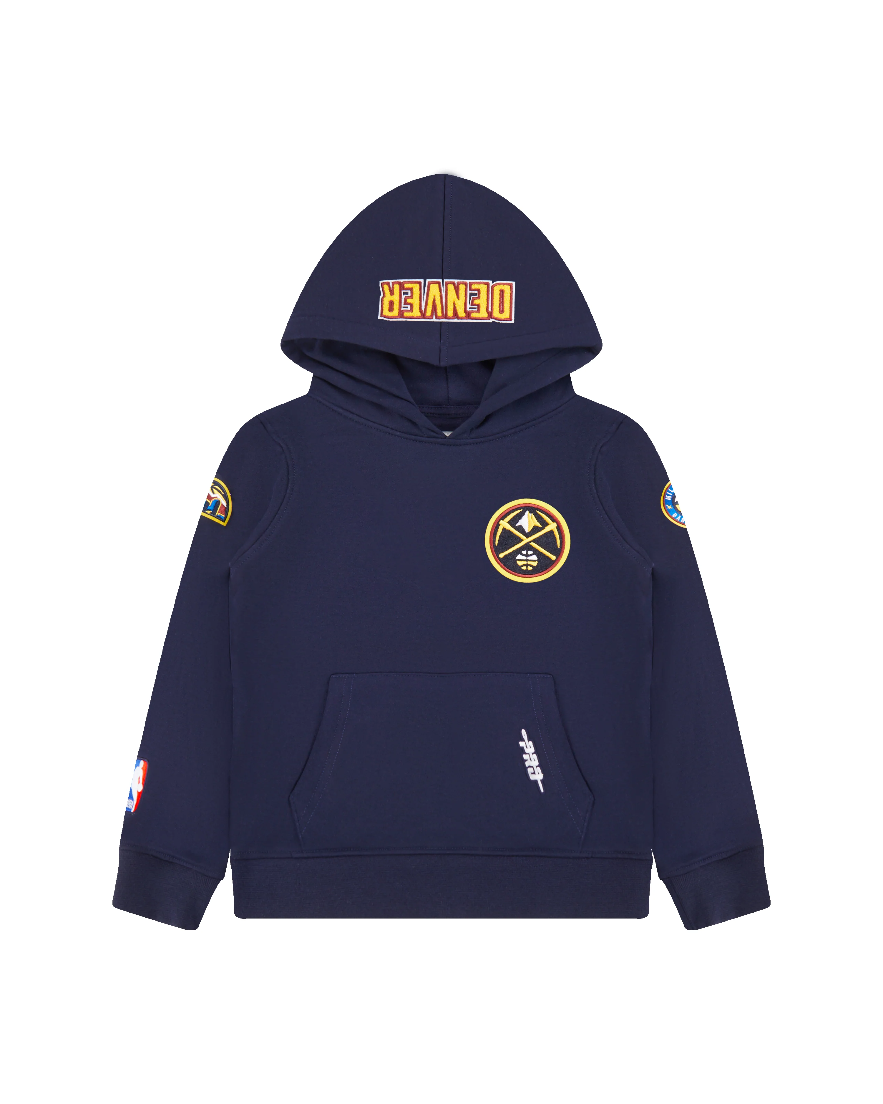 NBA DENVER NUGGETS CLASSIC LITTLE BOYS FLEECE PULLOVER HOODIE (MIDNIGHT NAVY) - Image 3