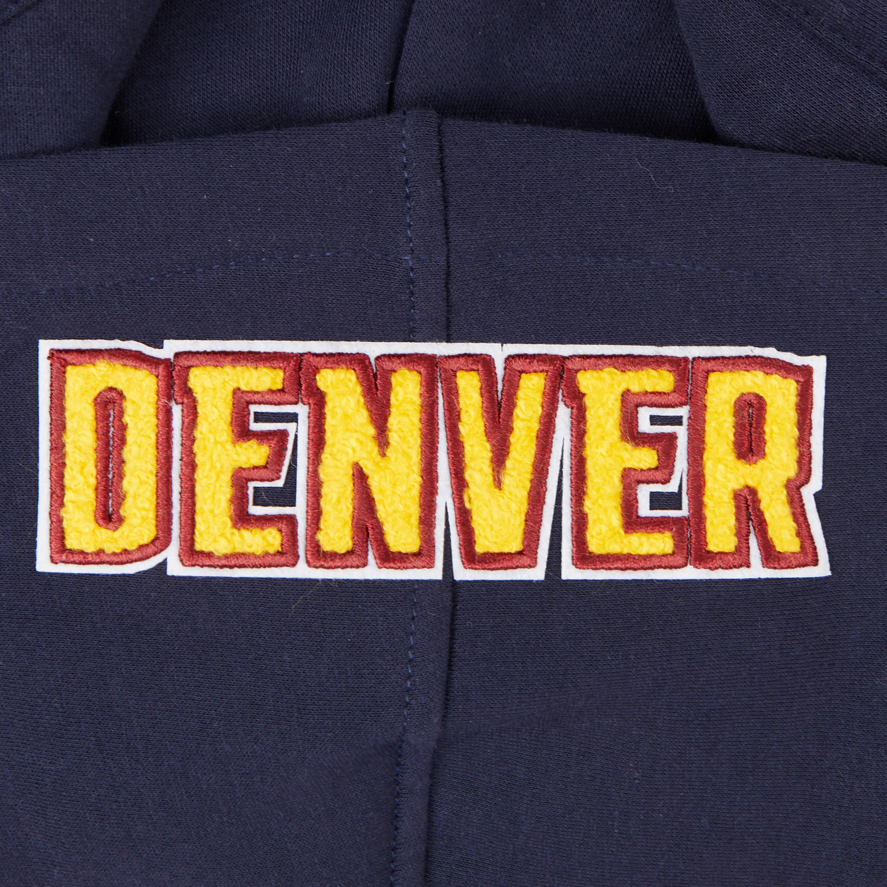 NBA DENVER NUGGETS CLASSIC LITTLE BOYS FLEECE PULLOVER HOODIE (MIDNIGHT NAVY) - Image 8