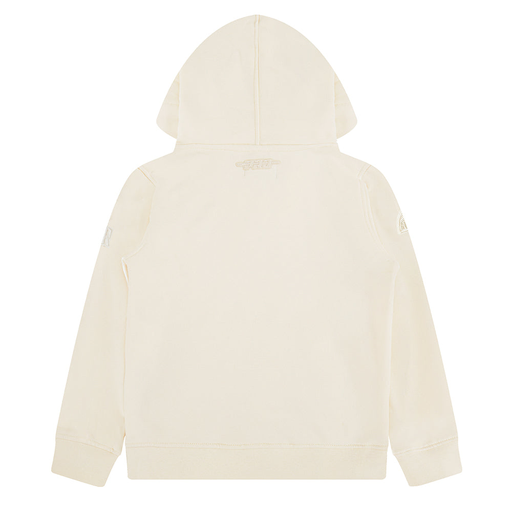 NBA DENVER NUGGETS NEUTRAL LITTLE BOYS FLEECE PULLOVER HOODIE (EGGSHELL) - Image 2