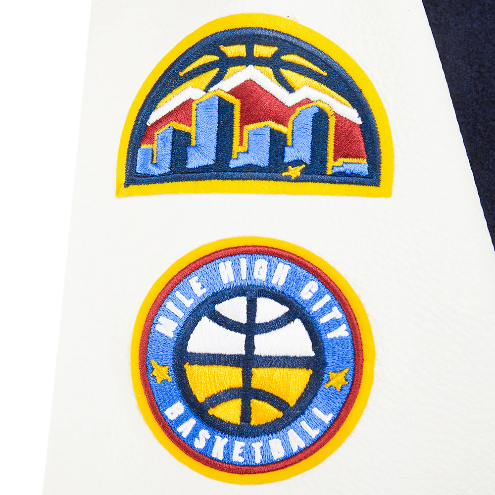 NBA DENVER NUGGETS CLASSIC LITTLE BOYS WOOL VARSITY JACKET (MIDNIGHT NAVY/WHITE) - Image 7