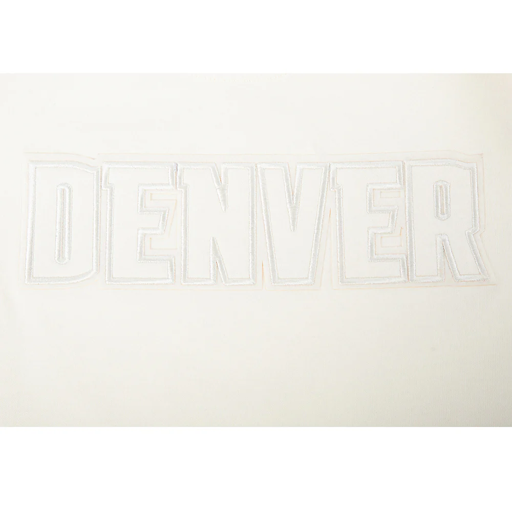 NBA DENVER NUGGETS NEUTRAL LITTLE GIRLS SHORT SLEEVE BOXY TEE (EGGSHELL) - Image 5
