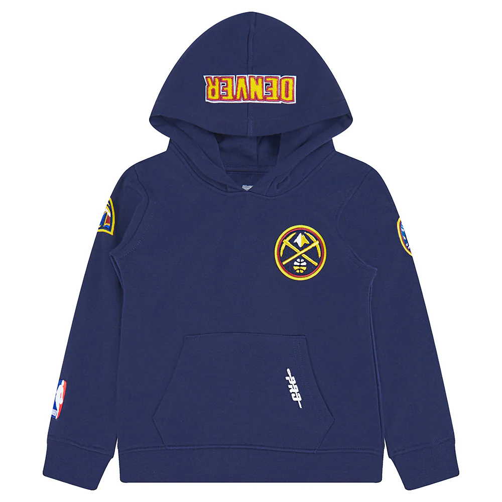NBA DENVER NUGGETS CLASSIC TODDLER BOYS FLEECE PULLOVER HOODIE (MIDNIGHT NAVY) - Image 3