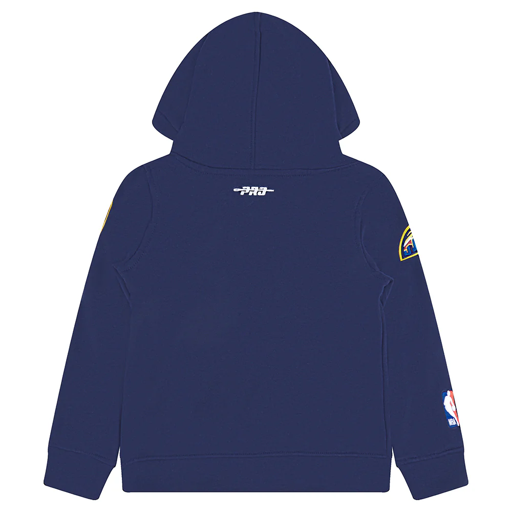 NBA DENVER NUGGETS CLASSIC TODDLER BOYS FLEECE PULLOVER HOODIE (MIDNIGHT NAVY) - Image 4
