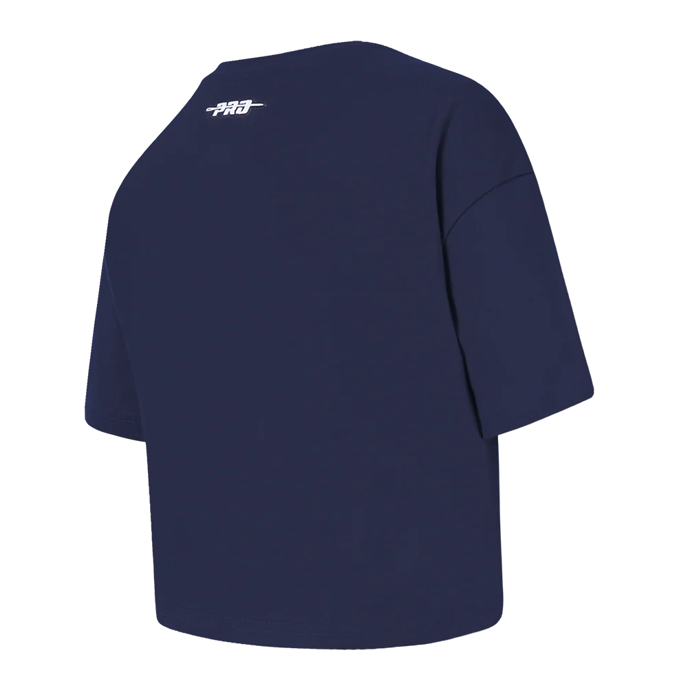 NBA DENVER NUGGETS RETRO CLASSIC TODDLER GIRLS SHORT SLEEVE BOXY TEE (MIDNIGHT NAVY) - Image 4