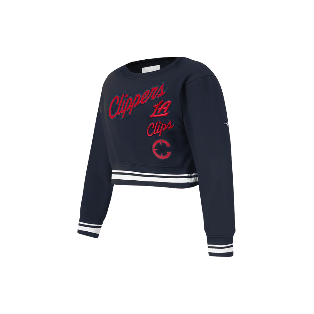 NBA DENVER NUGGETS RETRO CLASSIC TODDLER GIRLS RIB FLEECE CREWNECK (MIDNIGHT NAVY) - Image 2