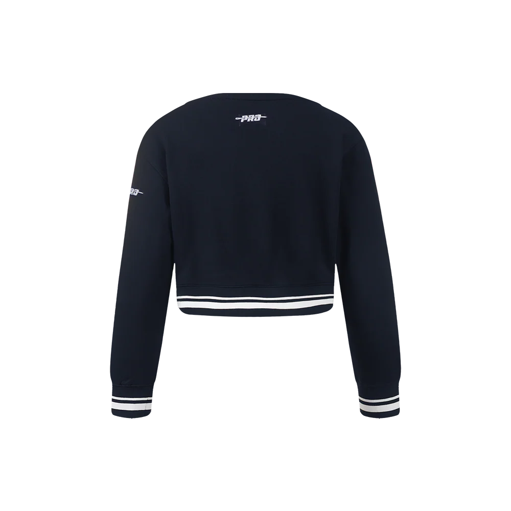 NBA DENVER NUGGETS RETRO CLASSIC TODDLER GIRLS RIB FLEECE CREWNECK (MIDNIGHT NAVY) - Image 3