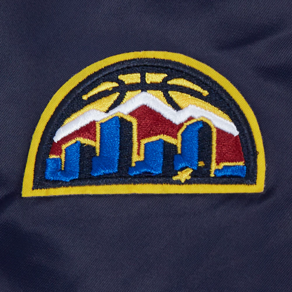NBA DENVER NUGGETS CLASSIC WOMEN'S SATIN JACKET (MIDNIGHT NAVY) - Image 6