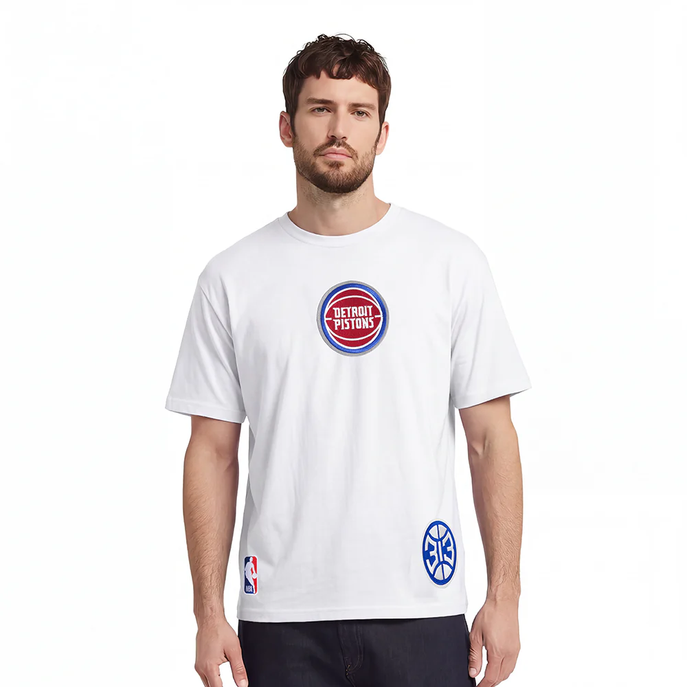 NBA DETROIT PISTONS WINGSPAN MEN'S S/S TEE (WHITE) - Image 2