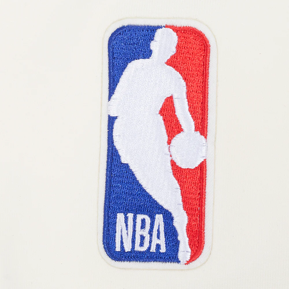 NBA DETROIT PISTONS RETRO CASCADE MEN'S RINGER TEE (EGGSHELL/ROYAL BLUE) - Image 7