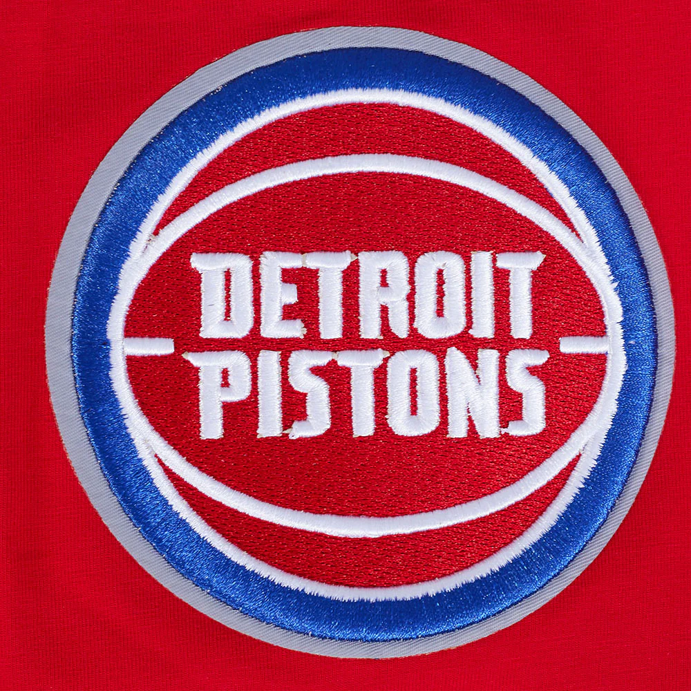 NBA DETROIT PISTONS CLASSIC CHENILLE MEN'S TEE (RED) - Image 5