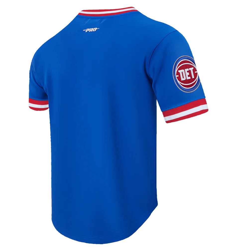 NBA DETROIT PISTONS RETRO CLASSIC MEN'S TEE (ROYAL BLUE/RED) - Image 4