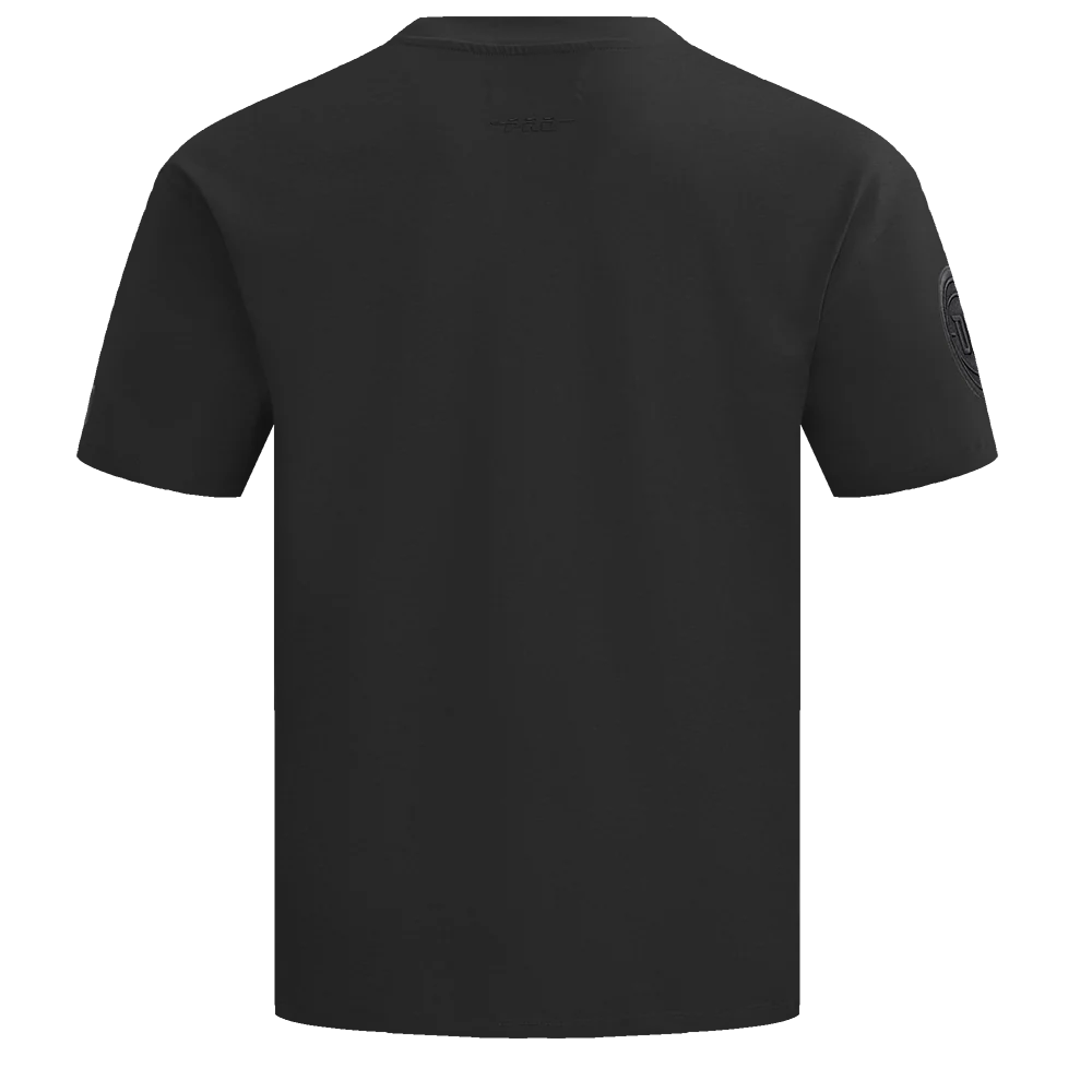 NBA DETROIT PISTONS NEUTRAL MEN'S COTTON JERSEY DROP SHOULDER TEE (BLACK) - Image 6
