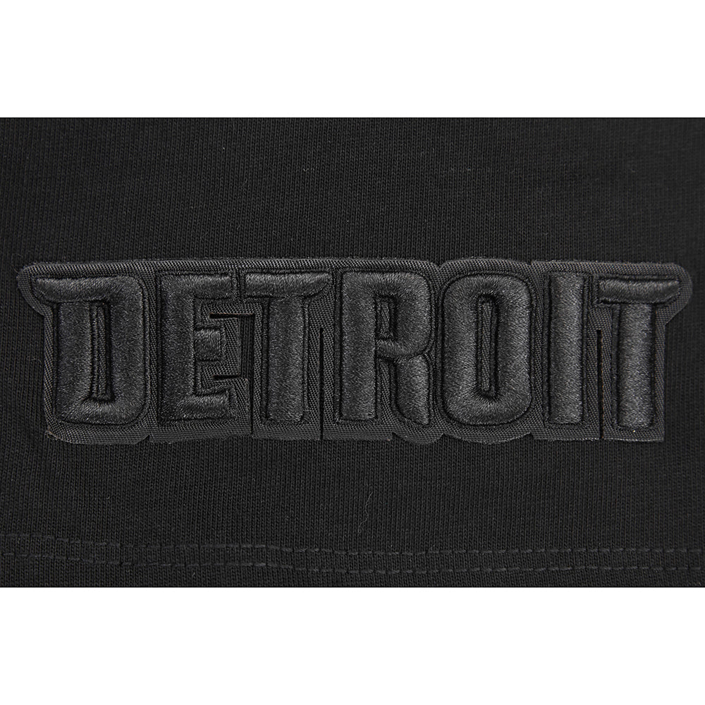 NBA DETROIT PISTONS NEUTRAL MEN'S COTTON JERSEY DROP SHOULDER TEE (BLACK) - Image 7