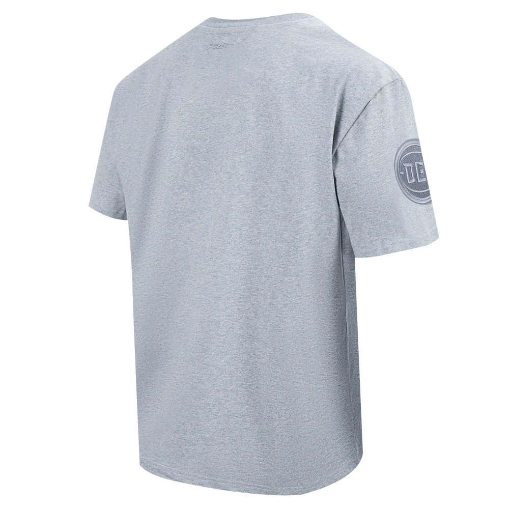 NBA DETROIT PISTONS NEUTRAL MEN'S DROP SHOULDER TEE (DARK HEATHER GRAY) - Image 4