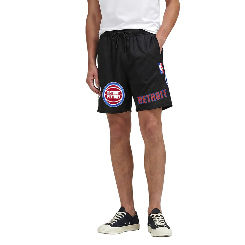 NBA DETROIT PISTONS CLASSIC MESH MEN'S SHORT (BLACK)