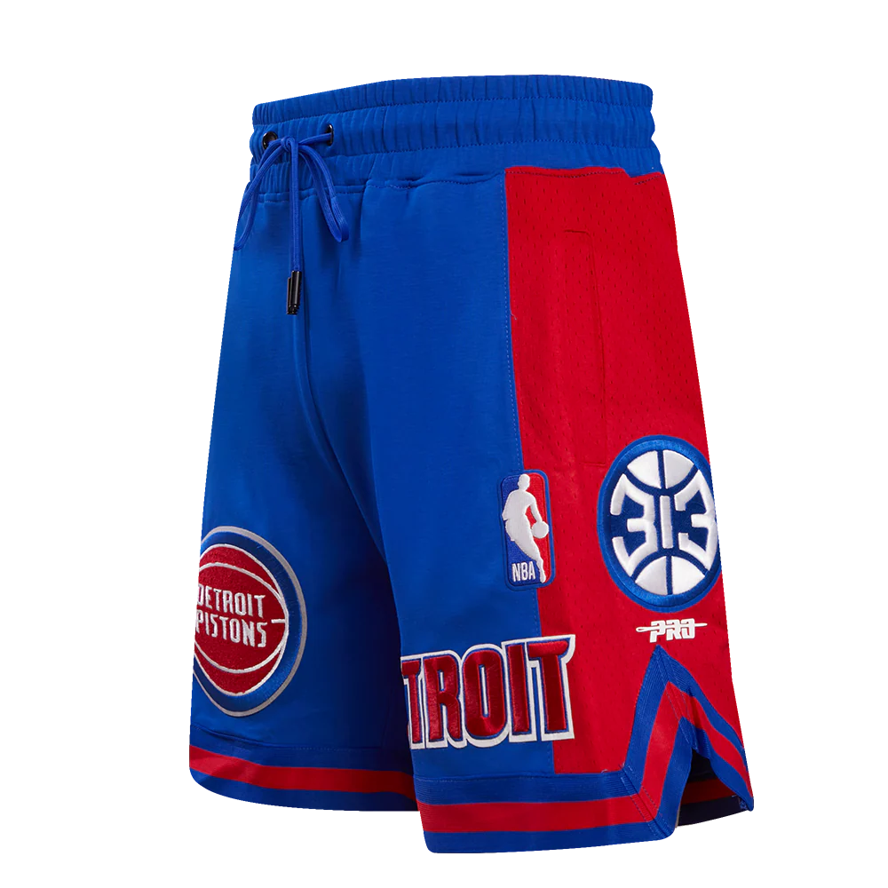 NBA DETROIT PISTONS RETRO CLASSIC MEN'S 2.0 SHORT (ROYAL BLUE/RED) - Image 5