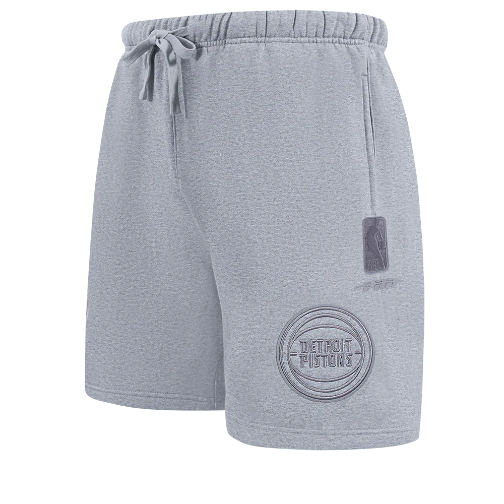 NBA DETROIT PISTONS NEUTRAL MEN'S SHORT (DARK HEATHER GRAY) - Image 4