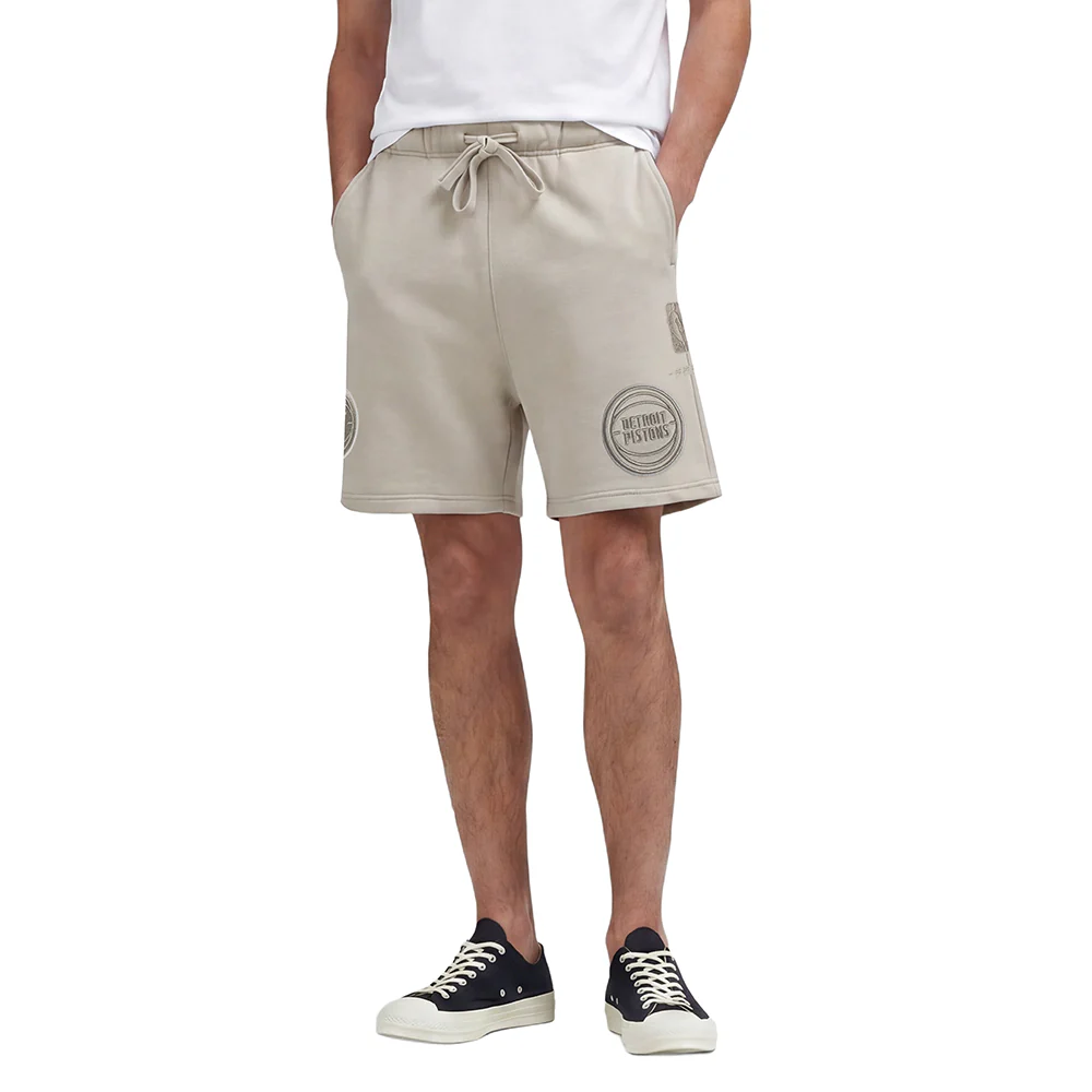 NBA DETROIT PISTONS NEUTRAL MEN'S SHORT (TAUPE)